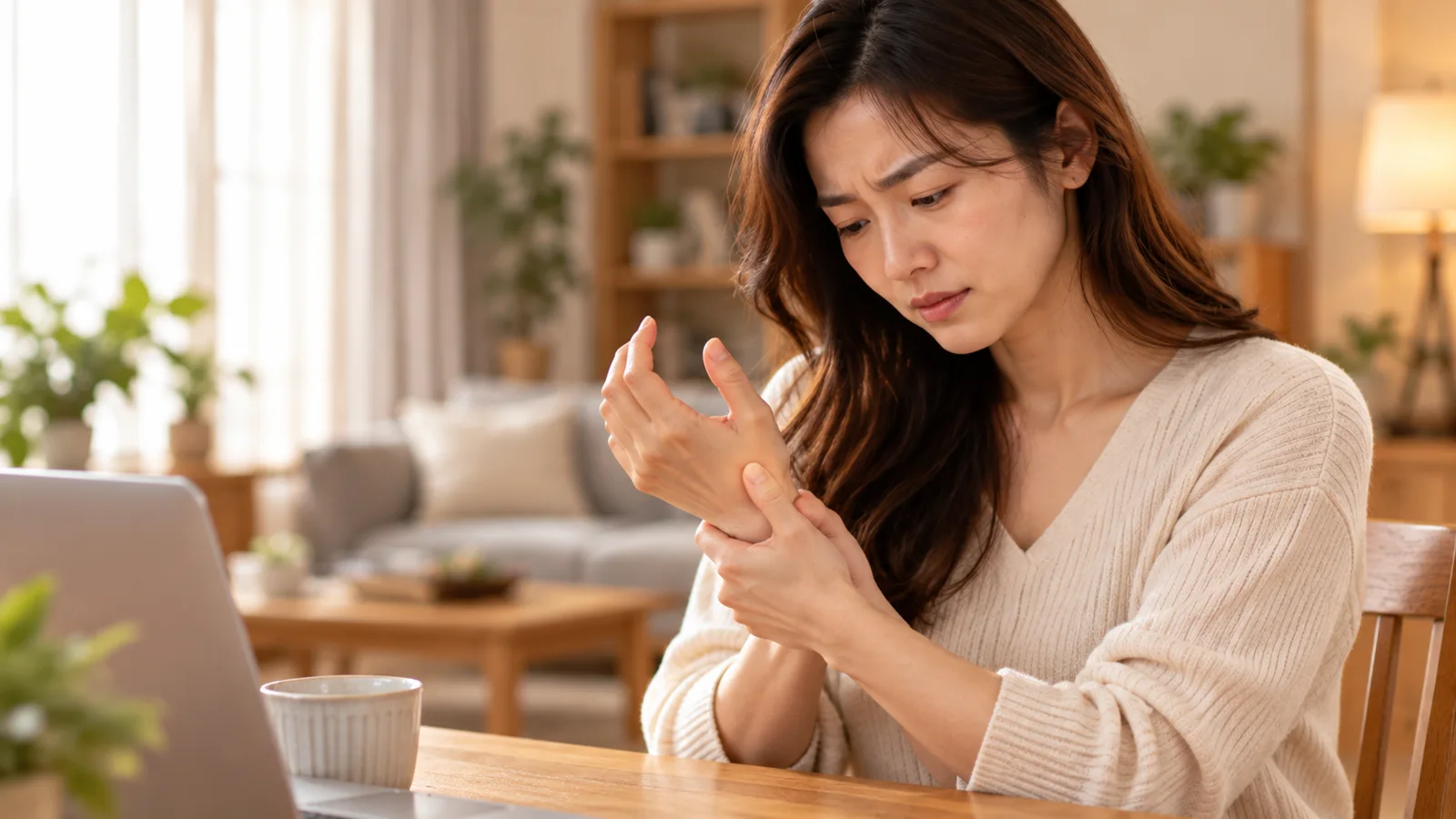 媽媽手生活不適情境示意