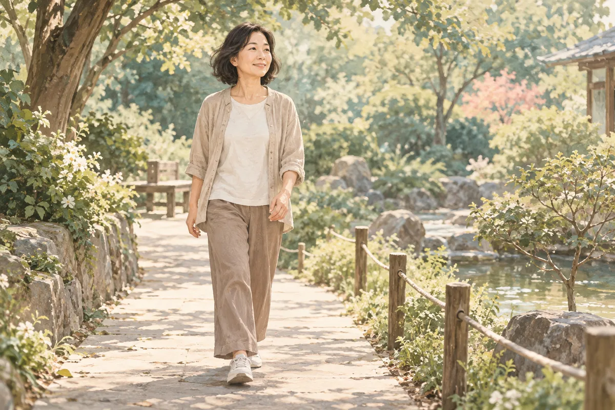 坐骨痛日常照護情境插畫